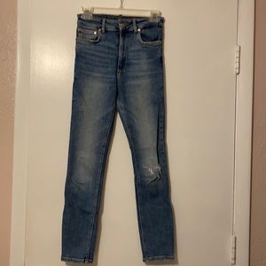 High rise jeans